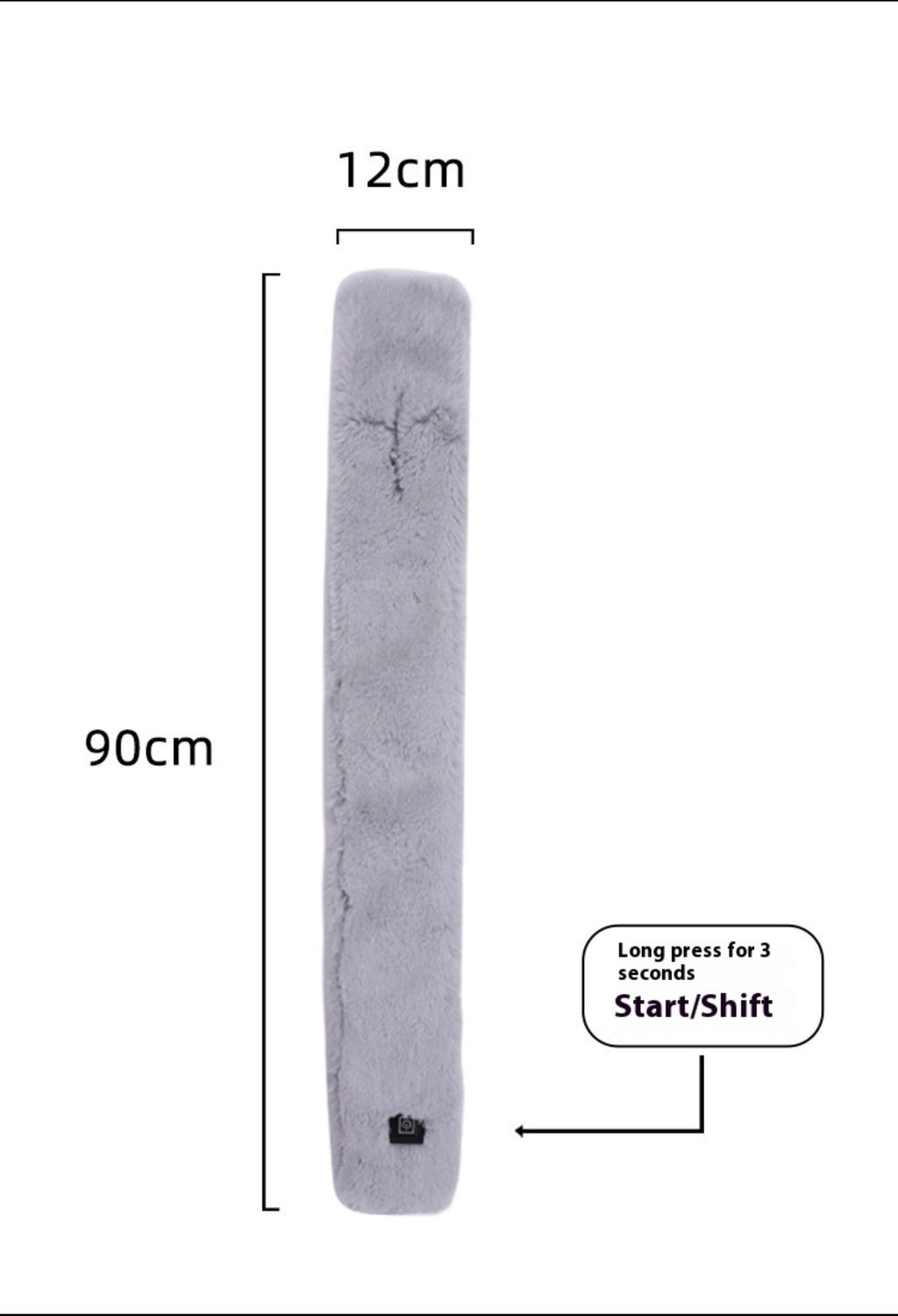 Heated Scarf™ – Black | Electric Warming Winter Scarf