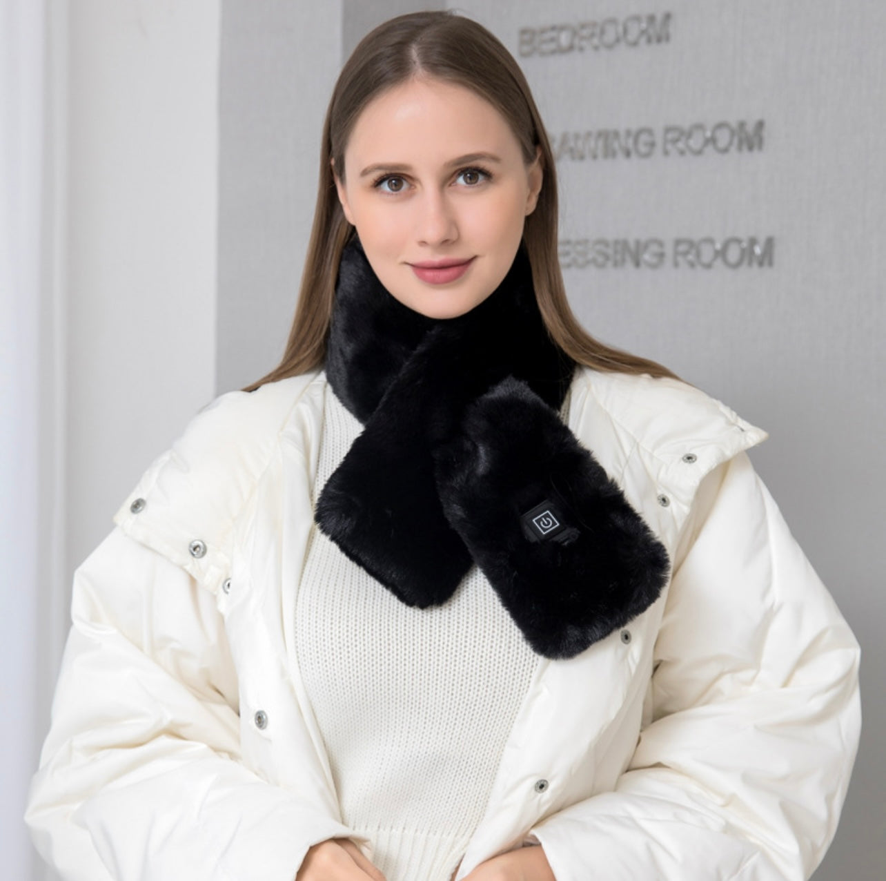 Heated Scarf™ – Black | Electric Warming Winter Scarf