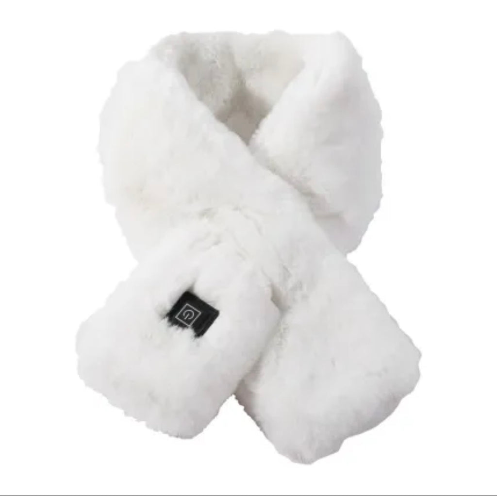Heated Scarf™ – White | Electric Warming Winter Scarf